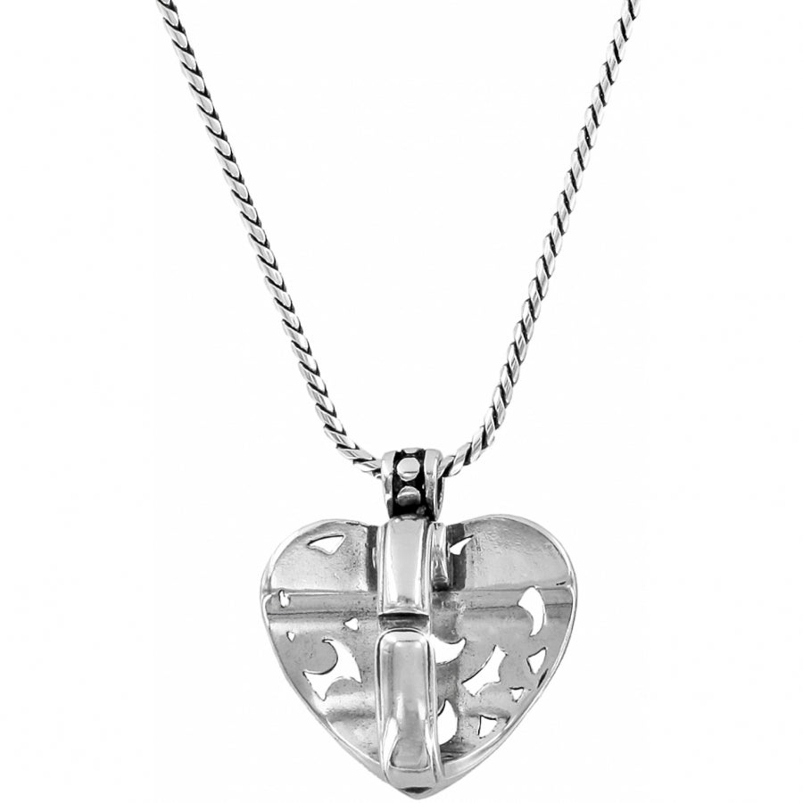 Brighton Contempo Heart Badge Clip Necklace - Juli's Wearable Art