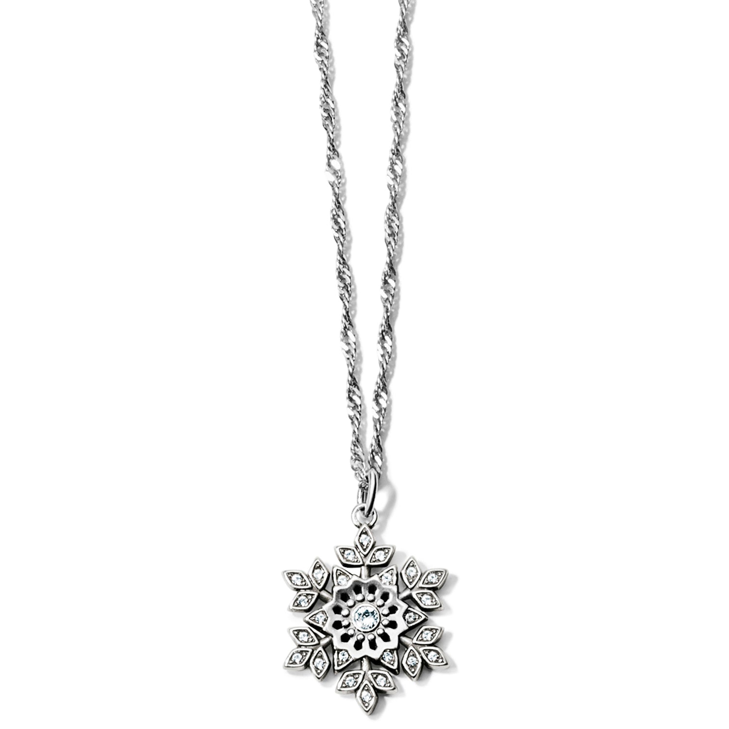 Brighton Glint Snowflake Necklace - Juli's Wearable Art