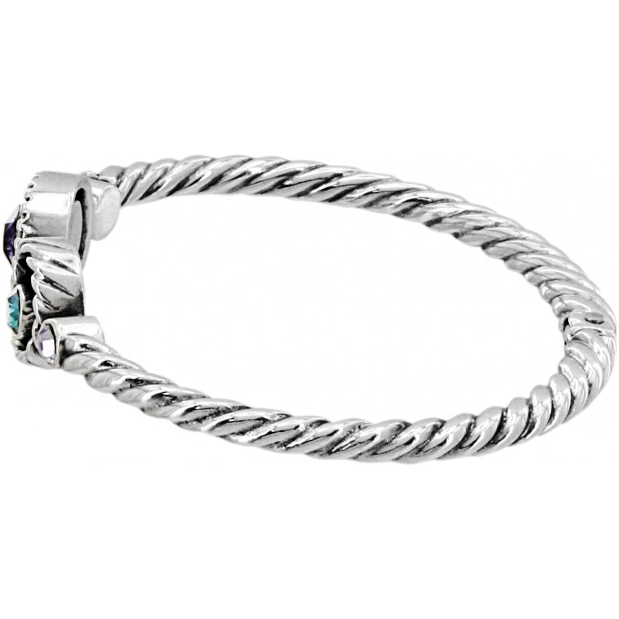 Brighton Halo Hinged Bangle - Juli's Wearable Art