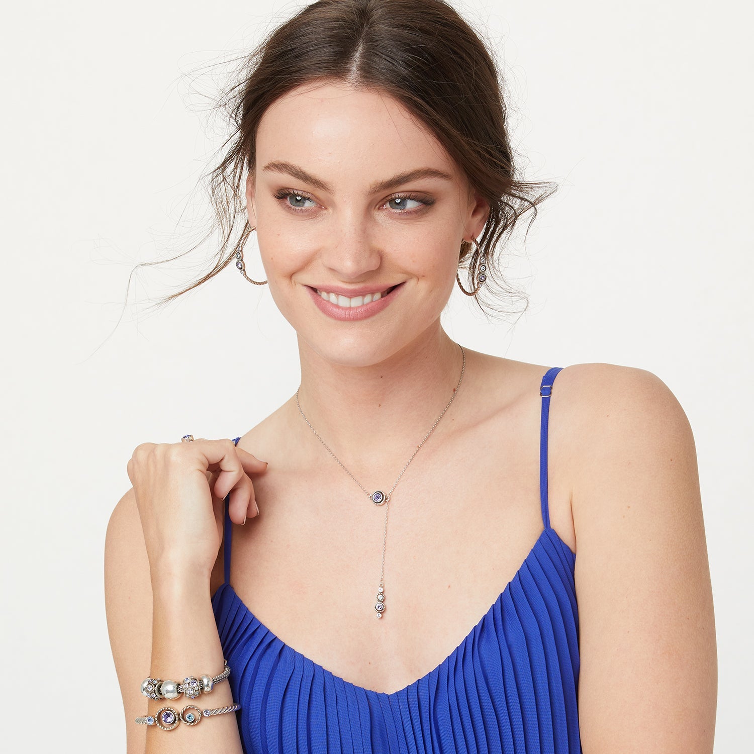 Brighton Halo Hinged Bangle - Juli's Wearable Art