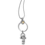 Brighton Heart Charm Reversible Badge Clip Necklace - Juli's Wearable Art