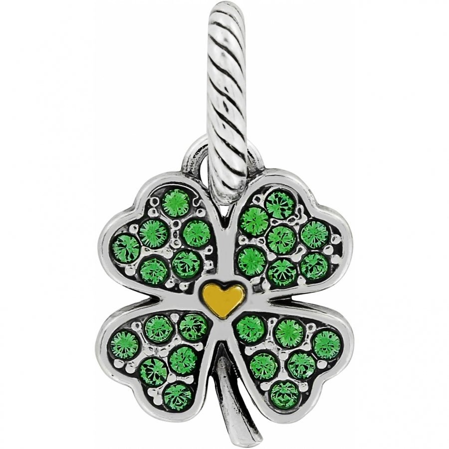 Brighton Heart Leaf Clover Charm