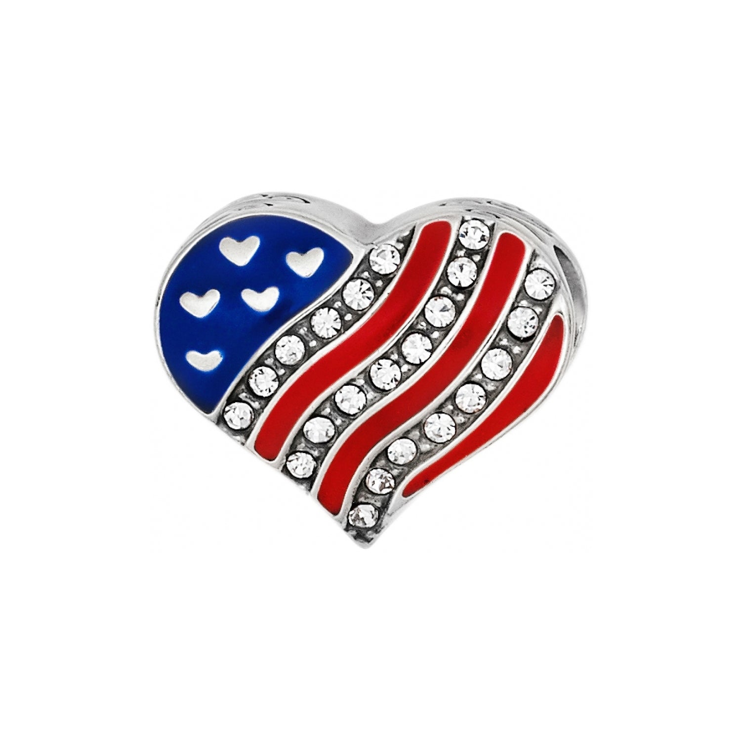 Brighton Hearts & Stripes Bead