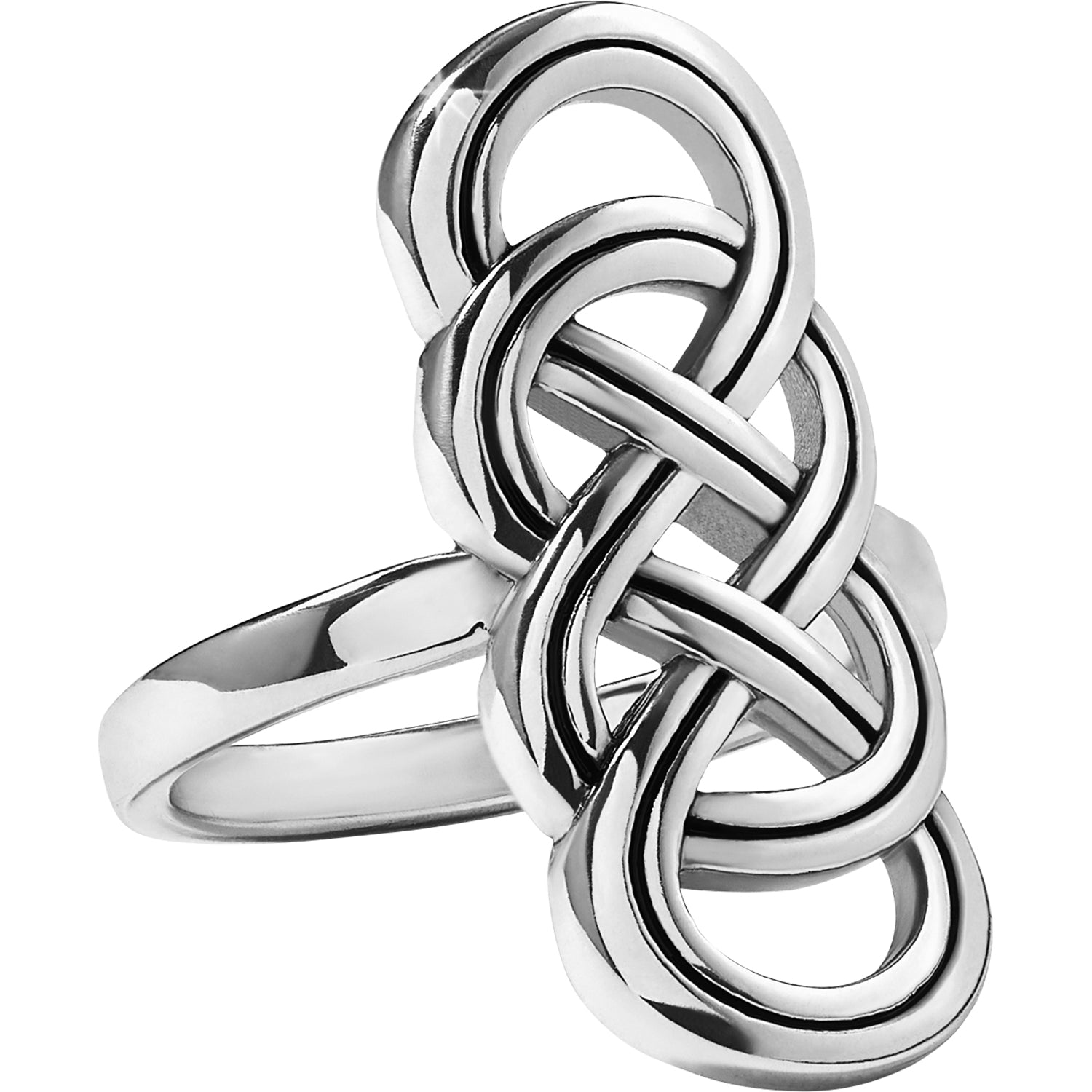 Brighton Silver Interlok Braid Ring
