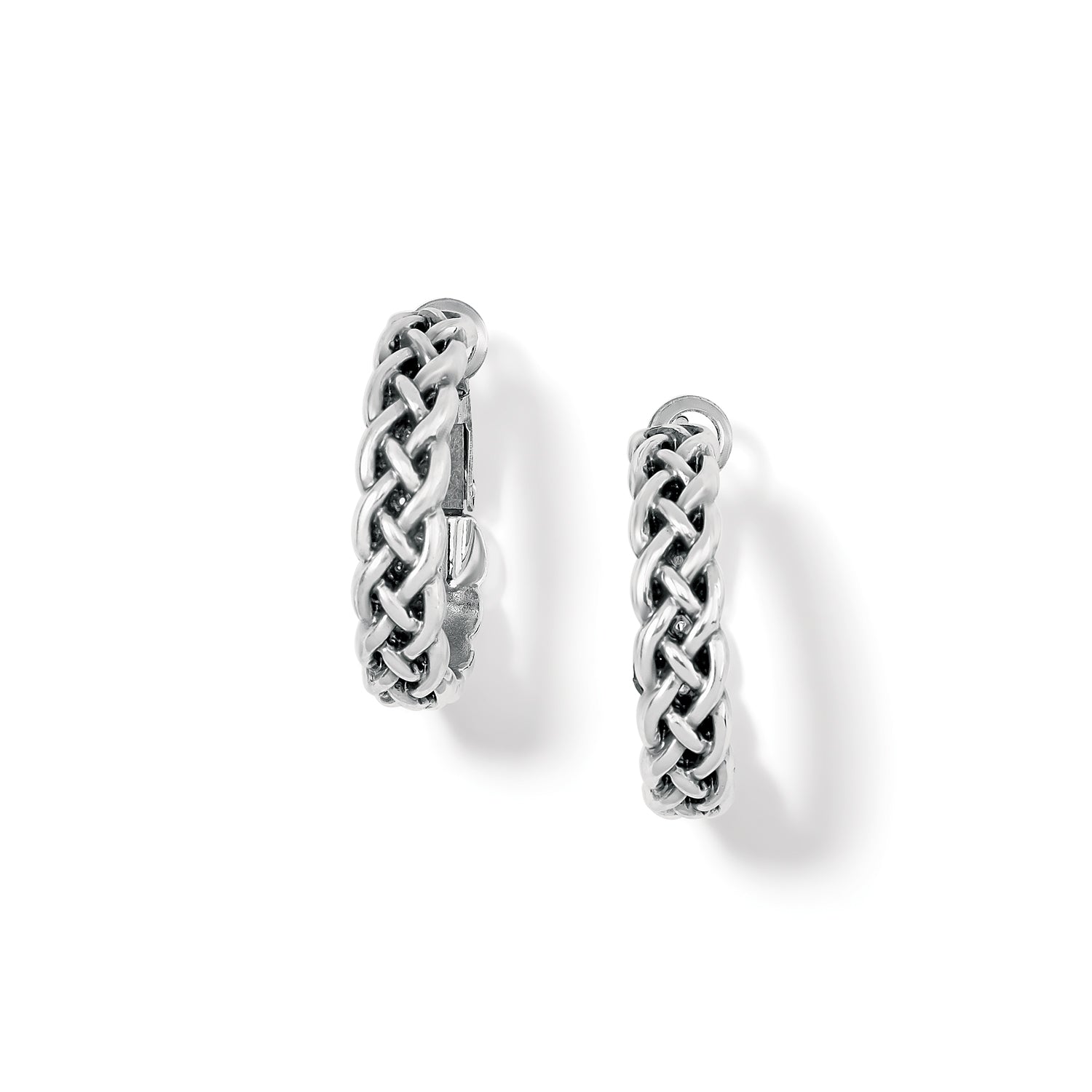 Brighton Interlok Braid Small Hoop Earrings - Juli's Wearable Art