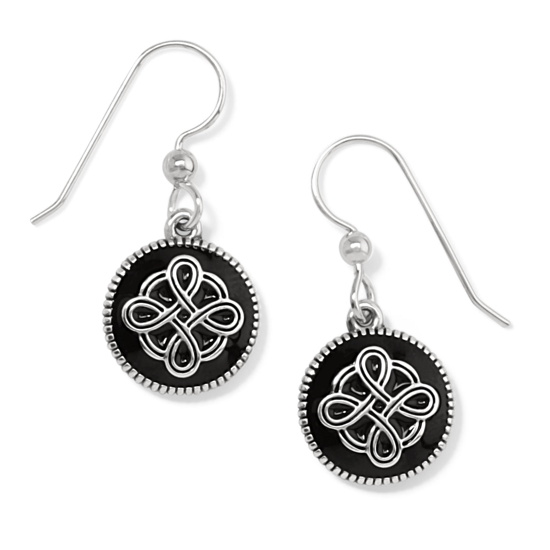 Brighton Interlok Noir French Wire Earrings - Juli's Wearable Art