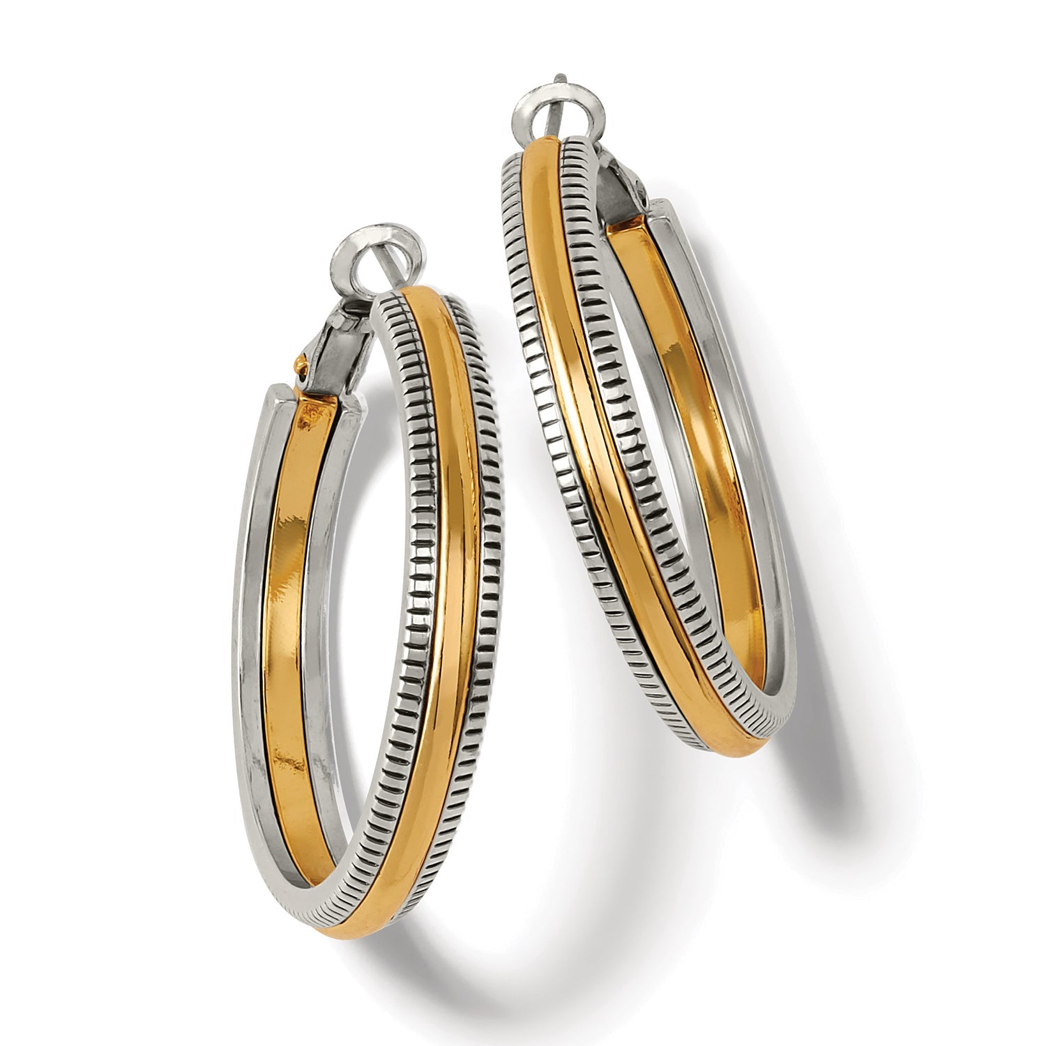 Brighton Interlok Noir Heirloom Hoop Earrings - Juli's Wearable Art