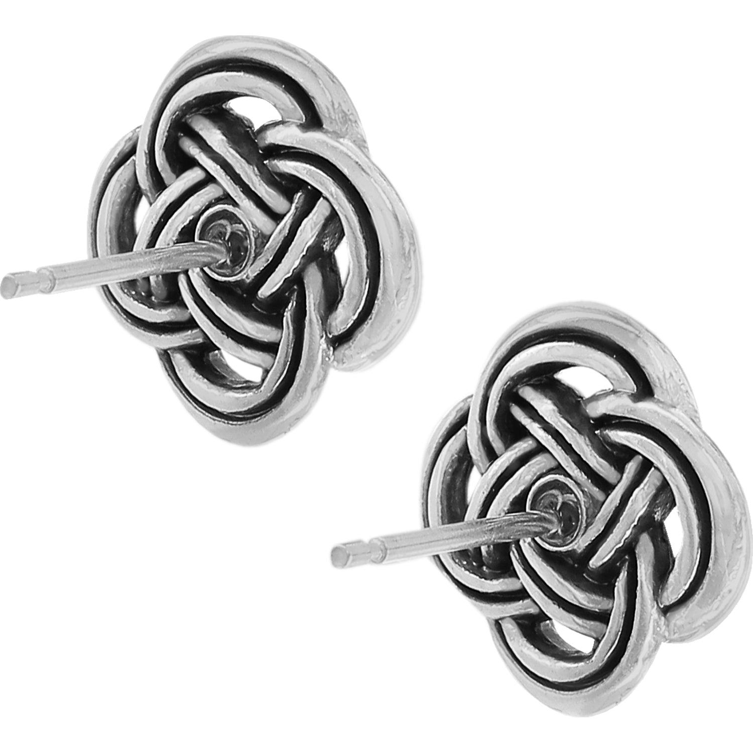 Brighton Interlok Post Earrings – Silver