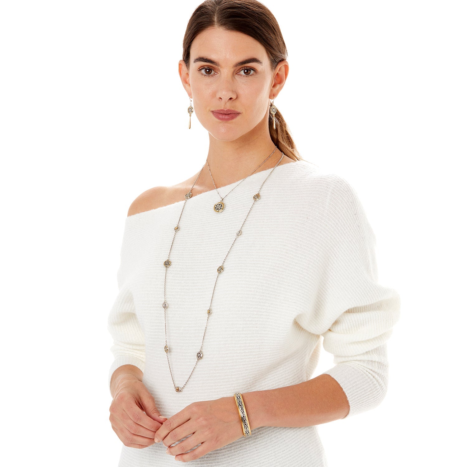 Brighton Intrigue Narrow Hinged Bangle - Juli's Wearable Art