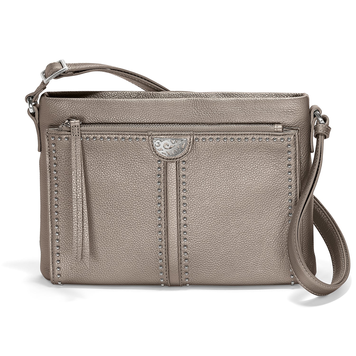 Brighton Jagger Cross Body Organizer – Zinc Pearl