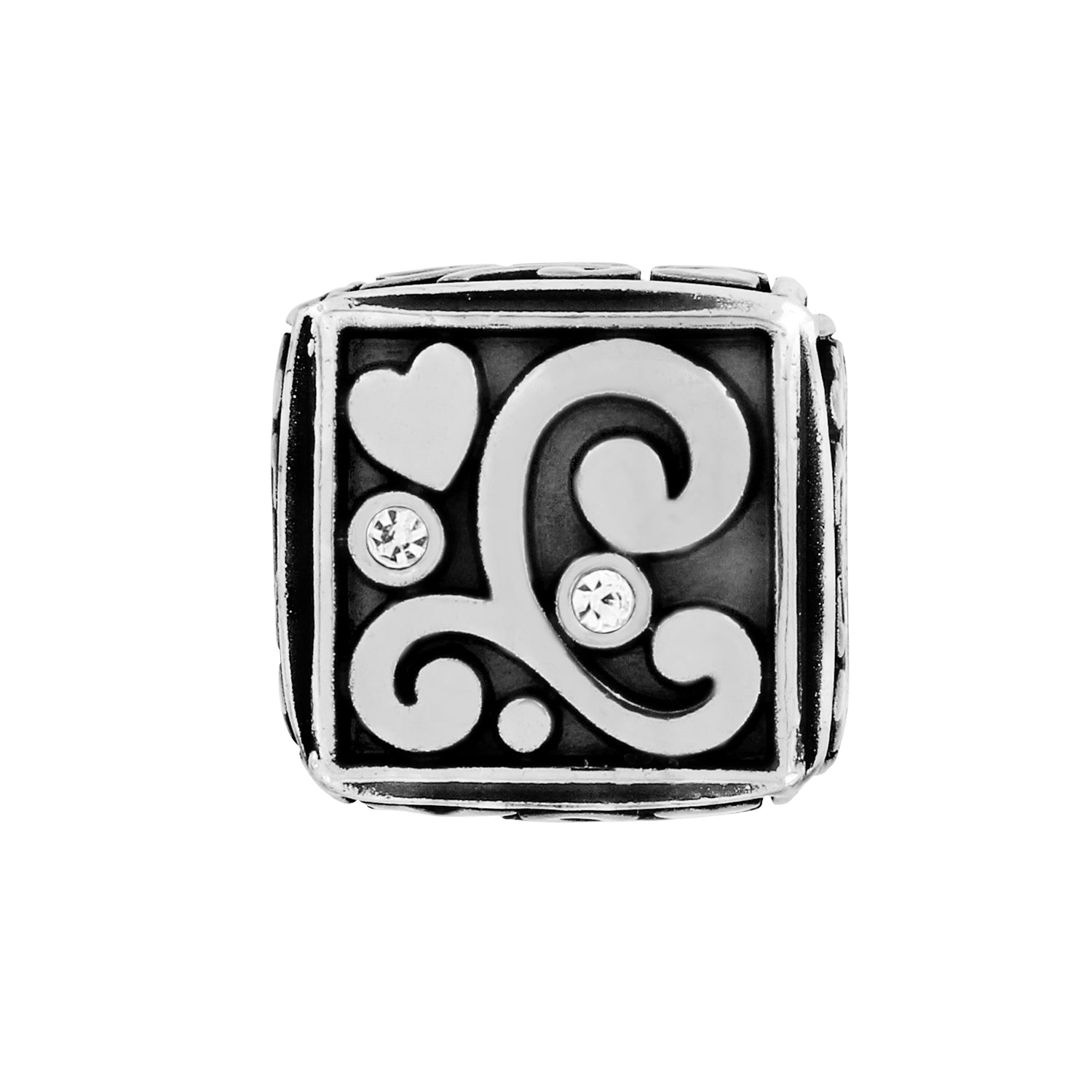 Brighton Just Married Cube Bead - Juli's Wearable Art