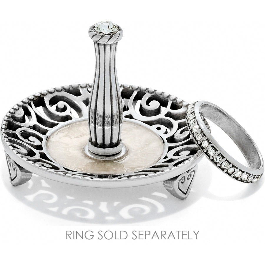 Brighton Lacie Daisy Ring Holder – Crystal Silver Flower