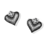 Brighton Luna Heart Mini Post Earrings - Juli's Wearable Art