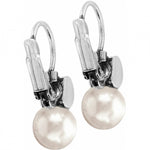Brighton Meridian Petite Pearl Leverback Earrings - Juli's Wearable Art