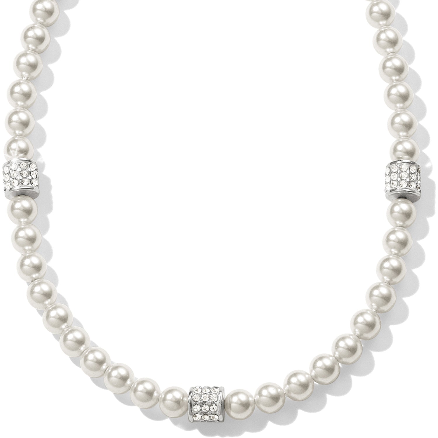 Brighton Meridian Petite Pearl Station Necklace - Juli's Wearable Art