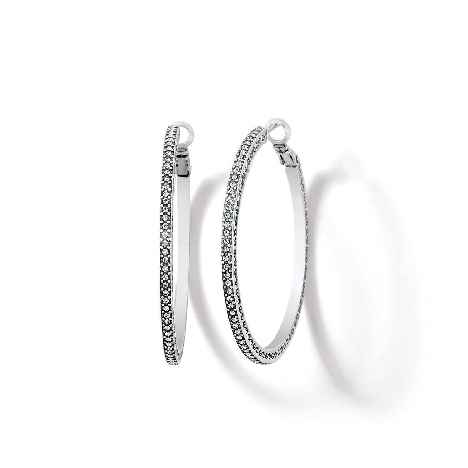 Brighton Meridian Thin Large Hoop Earrings - Juli's Wearable Art
