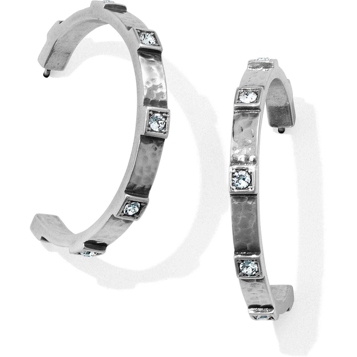 Brighton Meridian Zenith Station Hoop Earrings – Silver