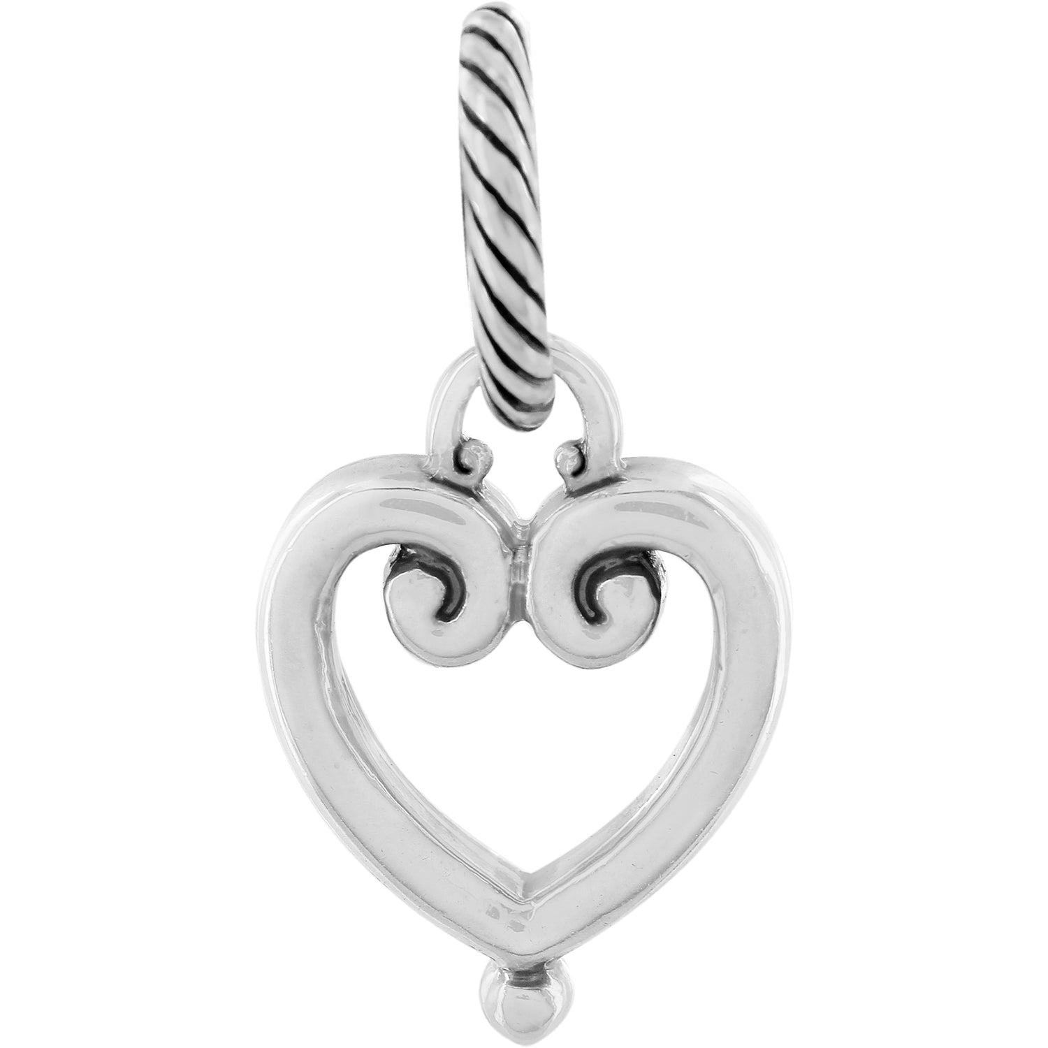 Brighton Open Heart Charm - Juli's Wearable Art