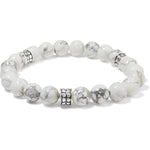 Brighton Pebble Dot Dream Howlite Stretch Bracelet - Juli's Wearable Art