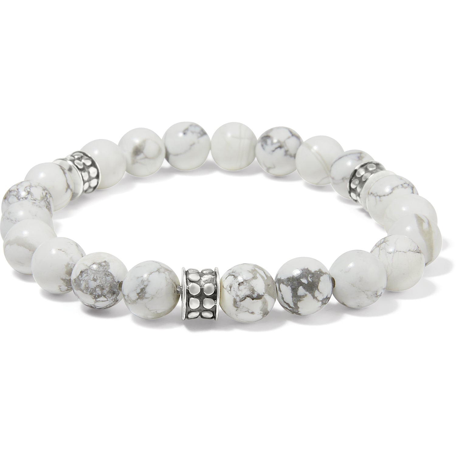 Brighton Pebble Dot Dream Howlite Stretch Bracelet - Juli's Wearable Art
