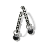 Brighton Pebble Dot Onyx Reversible Hoop Earrings - Juli's Wearable Art