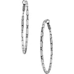 Brighton Pebble Large Oval Hoop Earrings - Juli's Wearable Art