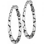 Brighton Pebble Oval Hoop Earrings - Juli's Wearable Art