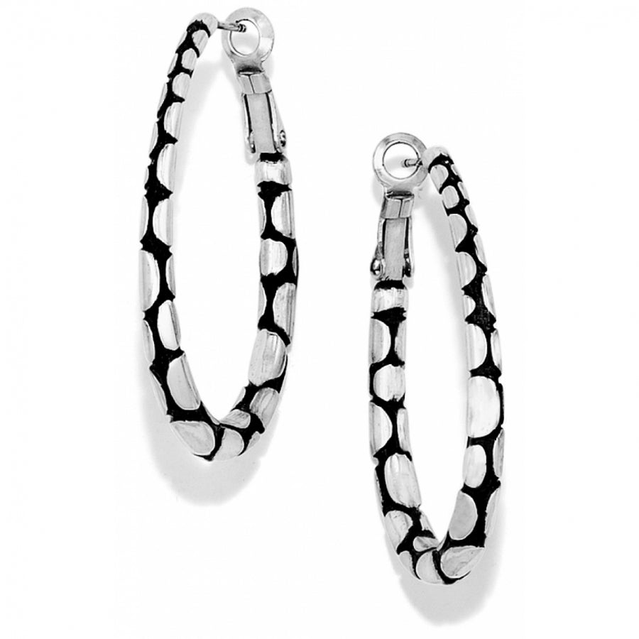 Brighton Pebble Oval Hoop Earrings - Juli's Wearable Art