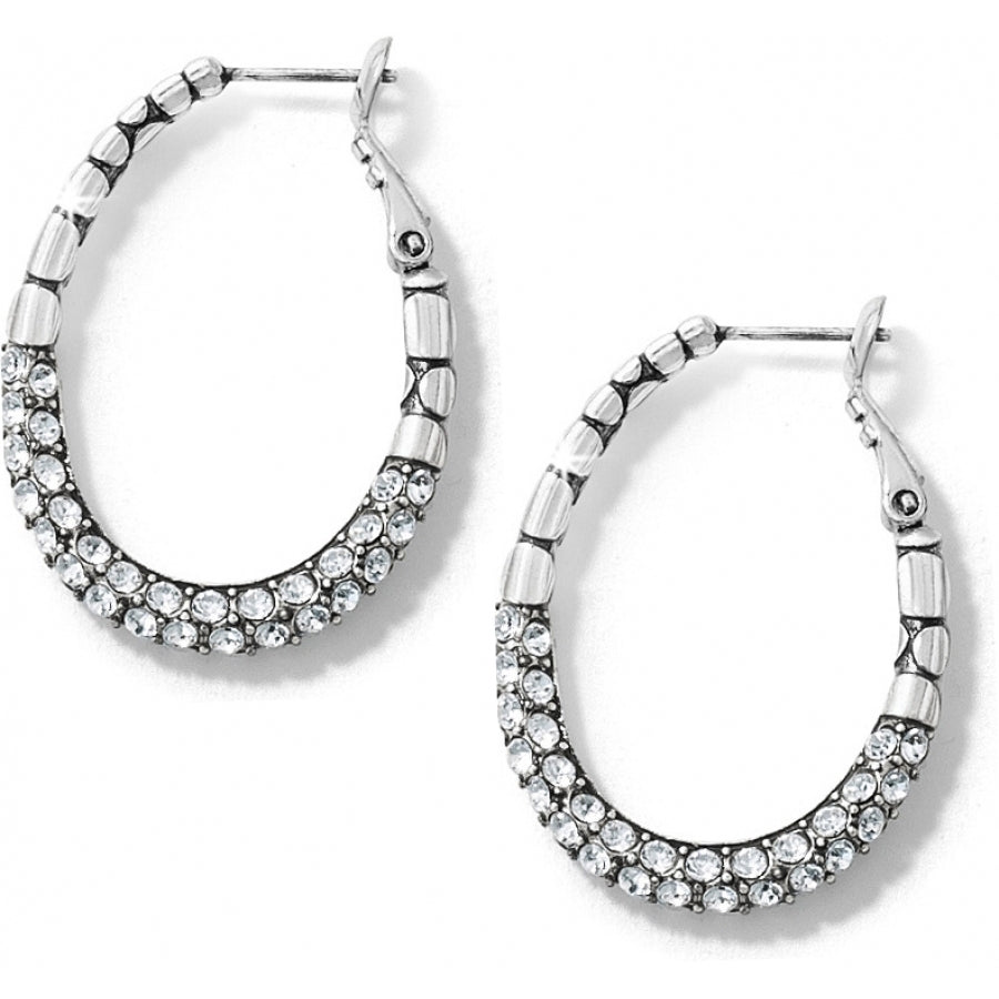 Brighton Pebble Pave Hoop Earrings - Juli's Wearable Art