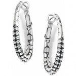Brighton Pebble Pave Hoop Earrings - Juli's Wearable Art