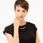 Brighton Pebble Pave Hoop Earrings - Juli's Wearable Art
