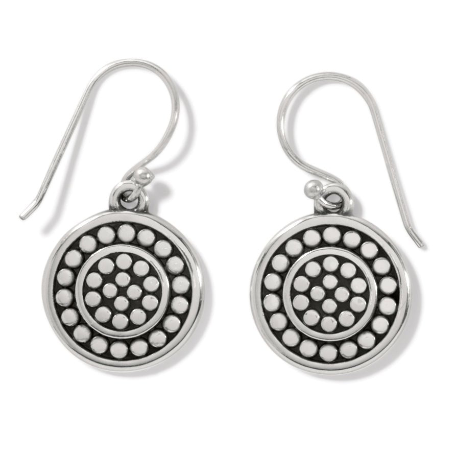 Brighton Pebble Round Reversible French Wire Earrings - Juli's Wearable Art