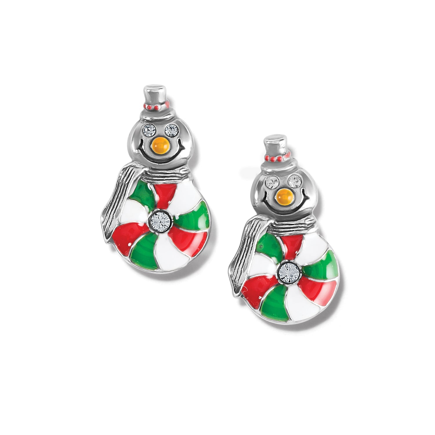 Brighton Peppermint Frost Post Earrings - Juli's Wearable Art