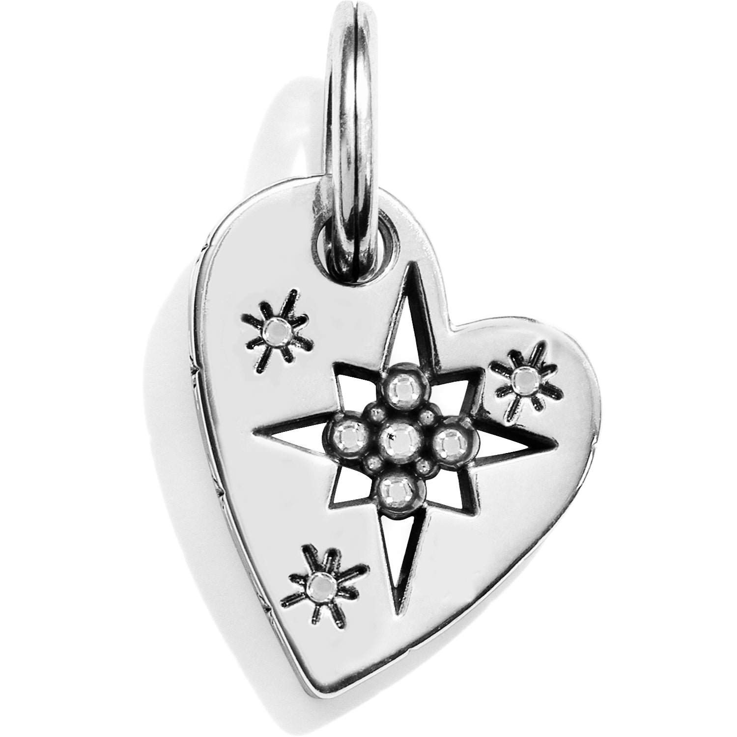 Brighton Pole Star Heart Charm - Juli's Wearable Art