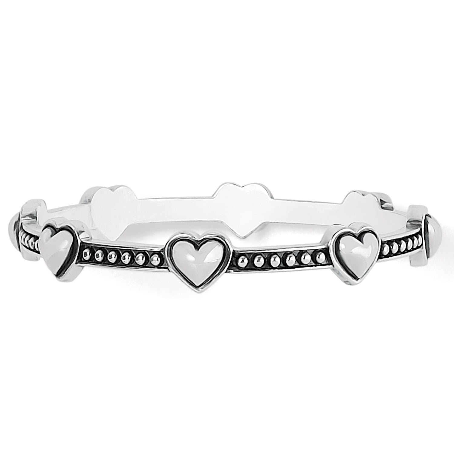 Brighton Pretty Tough Bold Petite Heart Bangle - Juli's Wearable Art