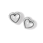 Brighton Pretty Tough Petite Heart Post Earrings - Juli's Wearable Art