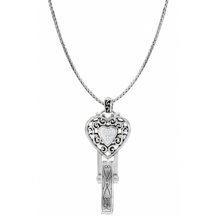 Brighton Reno Heart Badge Clip Necklace - Juli's Wearable Art