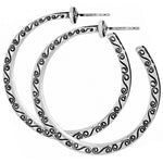 Brighton Secret Of Love Hoop Post Earrings - Juli's Wearable Art