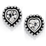 Brighton Shimmer Heart Mini Post Earrings - Juli's Wearable Art