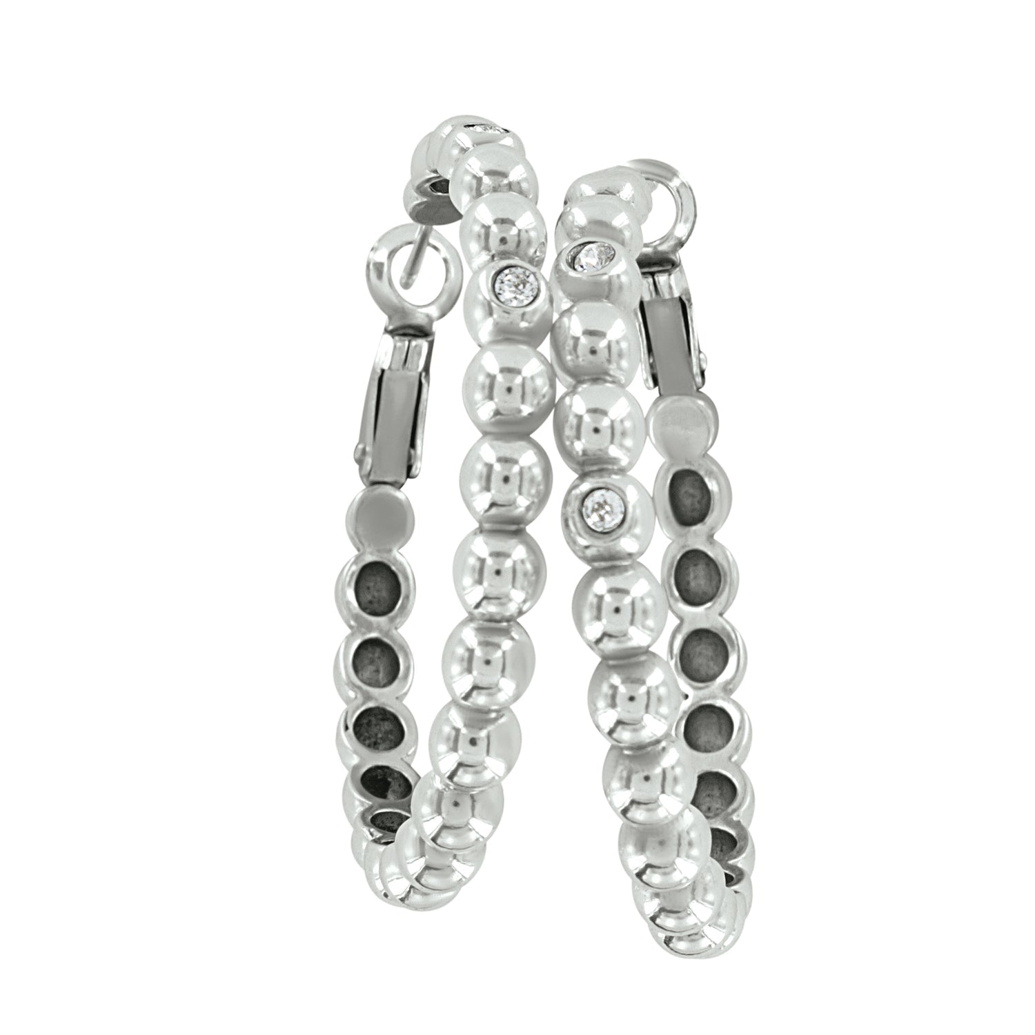 Brighton Twinkle Granulation Large Hoop Earrings - Juli's Wearable Art