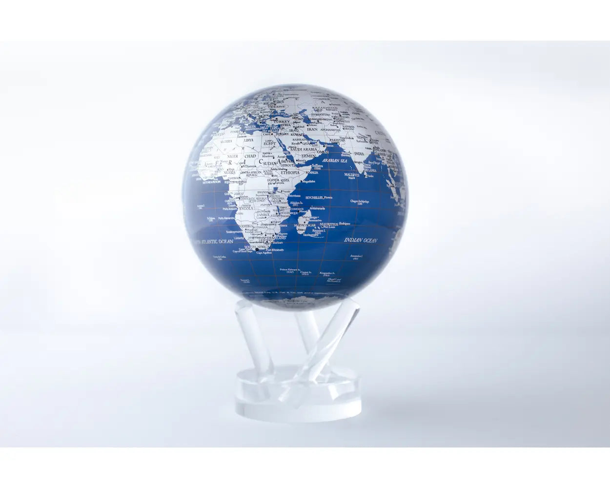 Blue & Silver Map MOVA Globe 6"