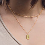 CAI Layering Tag Initial Necklaces - Gold - Juli's Wearable Art