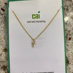 CAI Small Initial Necklace - Juli's Wearable Art