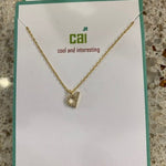 CAI Small Initial Necklace - Juli's Wearable Art