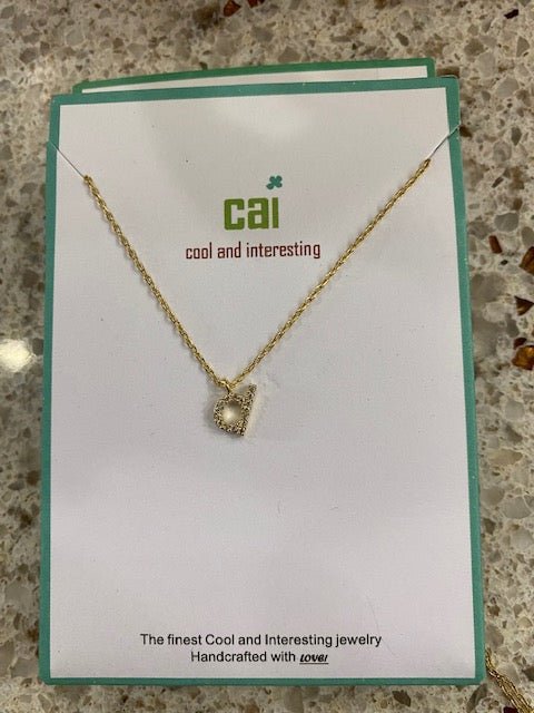 CAI Small Lower Case Initial Necklaces