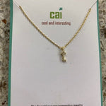 CAI Small Initial Necklace - Juli's Wearable Art