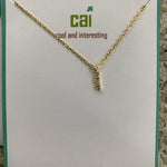 CAI Small Initial Necklace - Juli's Wearable Art
