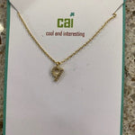 CAI Small Initial Necklace - Juli's Wearable Art