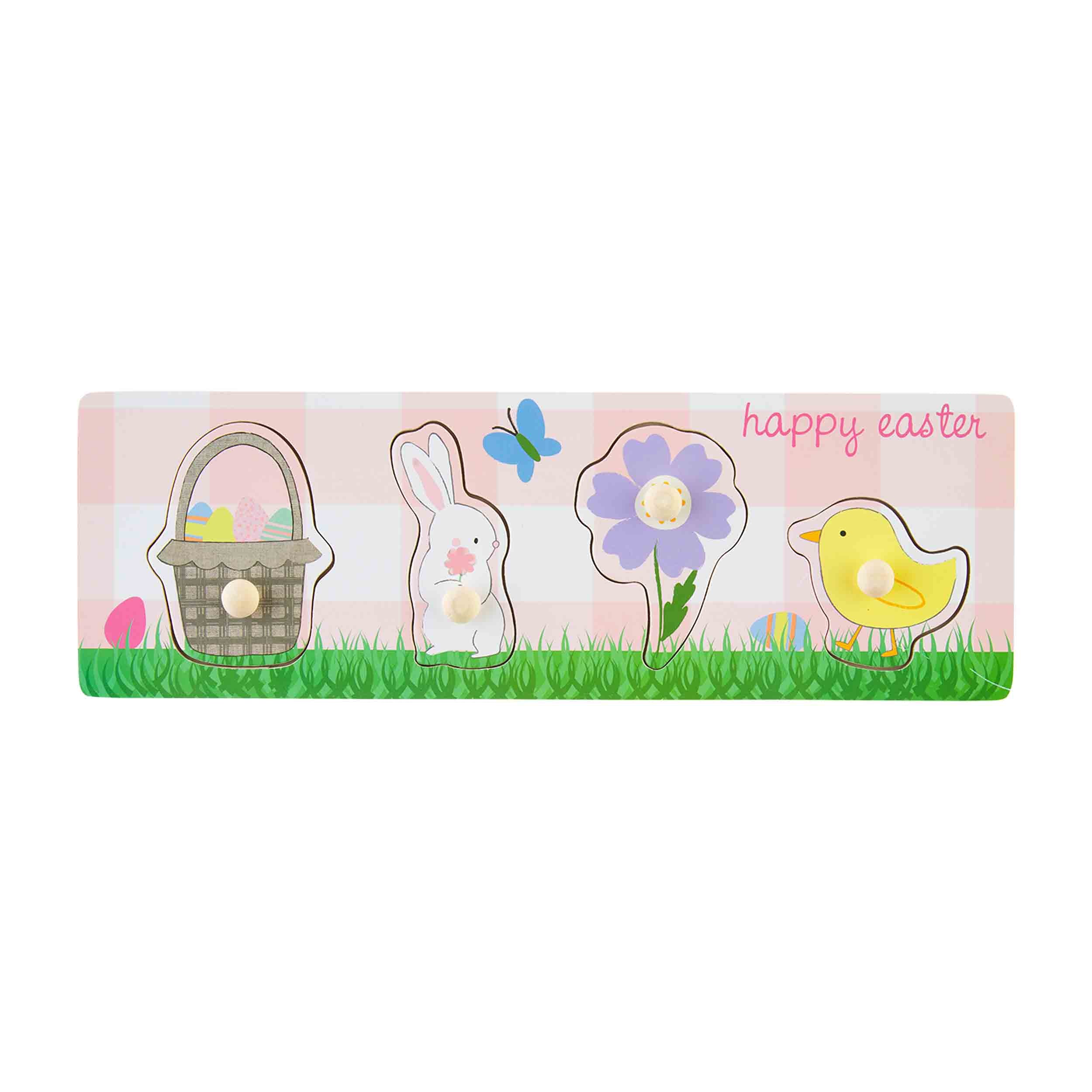 Wooden Easter Knob Handle Puzzles