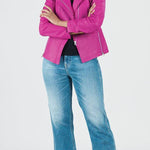 Clara Sunwoo Liquid Leather™ Signature Jacket - Magenta - Juli's Wearable Art
